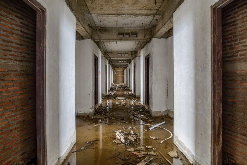 Flooded Interior After Storm